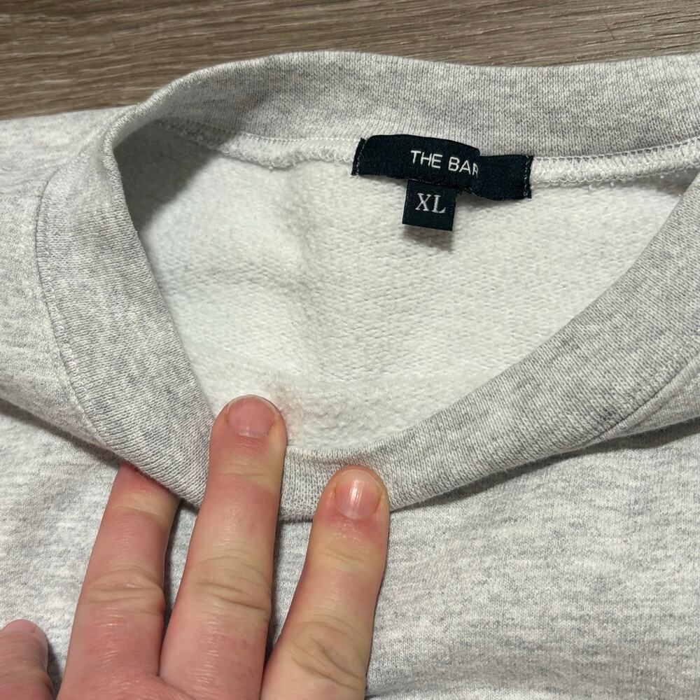 The Bar Oversized Varsity Fleece Crewneck Sweatshirt XL - Picture 6 of 9